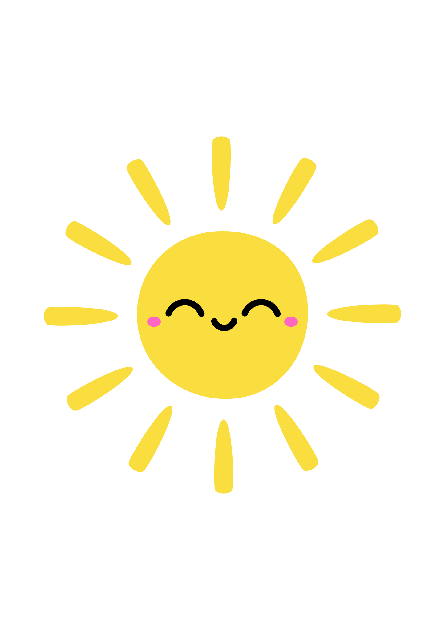 Smiley sunshine Digital Print