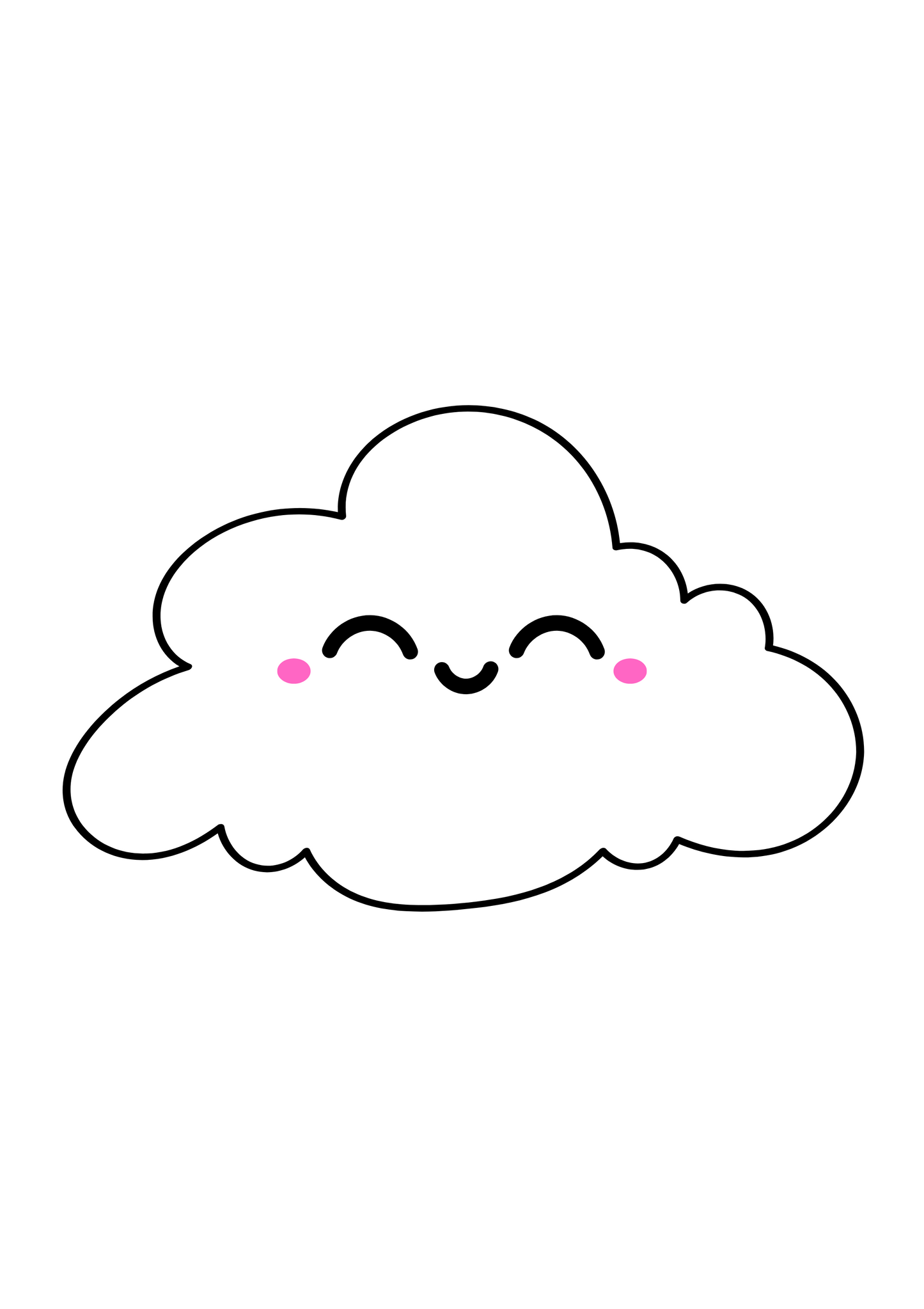 Smiley Cloud Digital Print