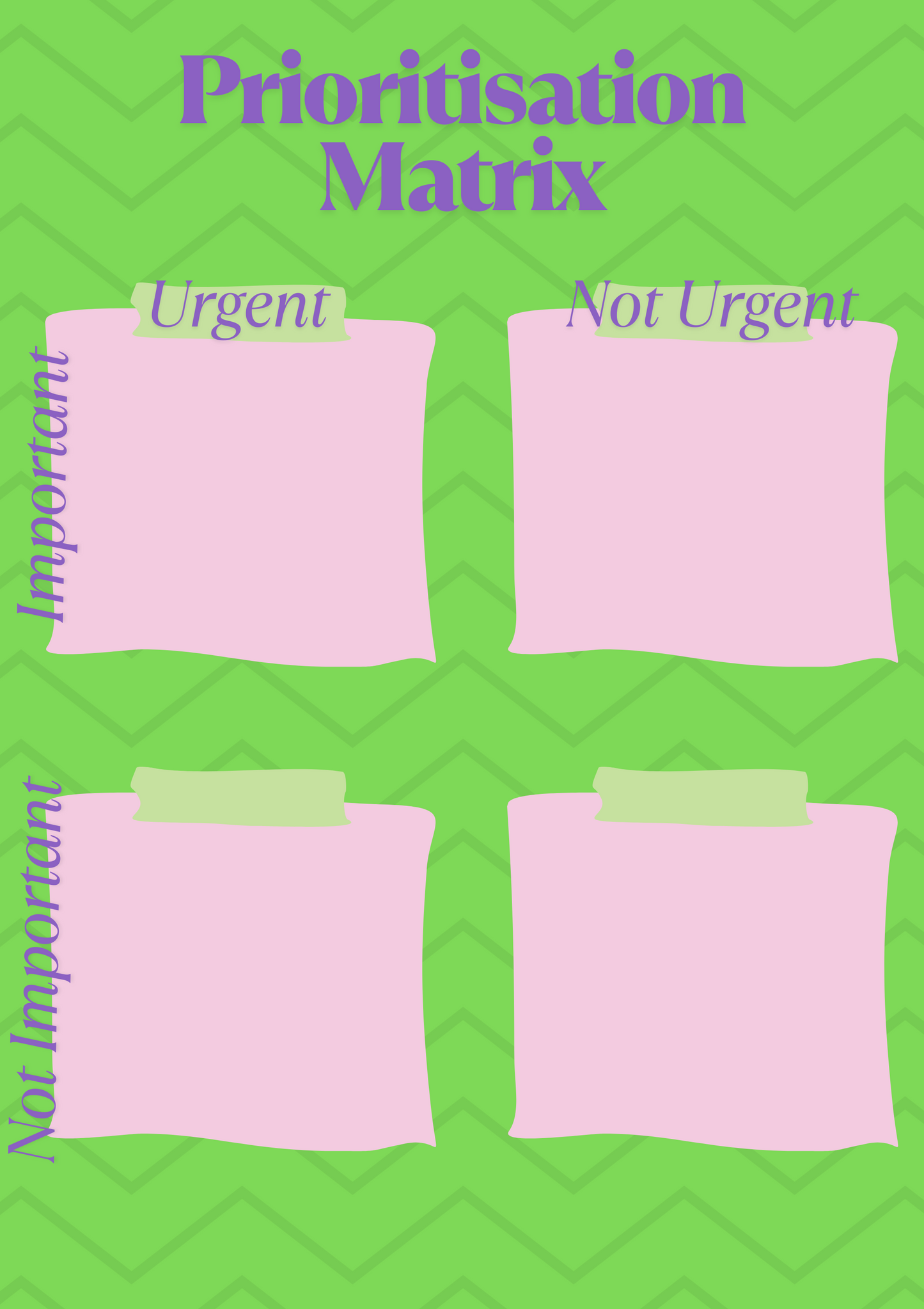 Prioritisation Matrix Digital Print