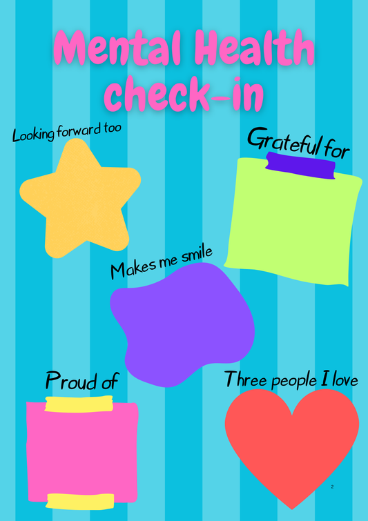 Mental Health Check-in Digital Print
